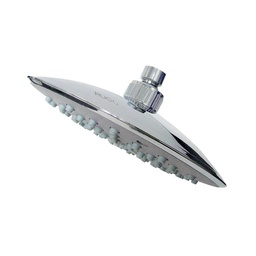 [44GA] 8" REGADERA REDONDA PLAS.CROMO ANTISARRO S/BRAZO Y CHAPETON