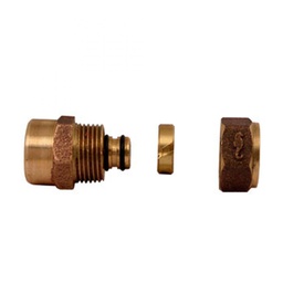 [81HP 19] 3/4" NUDO INSERCION HEMBRA P/TUBO DE PLAS. C/ALMA DE ALUMINI