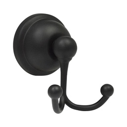 [GA80N] GANCHO DOBLE ACABADO NEGRO