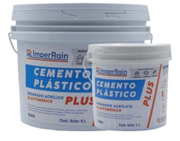 [58658] CEMENTO PLASTICO PLUS 4 LTS IMPERRAIN 