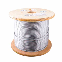 [B-045] CABLE DE ACERO GALVANIZADO 7X19 3/8" ROLLO 1500M