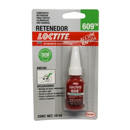 [LT-490184] LOCTITE 609 COMPUESTO RETENEDOR PROPOSITO GENERAL 10 ml