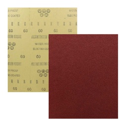 [LW-1125] HOJA DE LIJA OXAL ESMERIL 9" x 11" G80 (Precio x pieza - Empaque c/50 pzas)