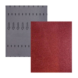 [LW-1220] HOJA DE LIJA RESPALDO DE TELA OXIDO DE ALUMINIO 9" X 11" G100(Precio x pieza - Empaque c/50 pzas)