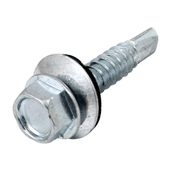 [PI-02020-G] PIJA PUNTA D/BROCA C/RONDANA GALV. #14x2" (Precio x Caja - caja c/2300 piezas)