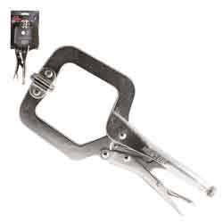 [PP-0060] PINZA DE PRESION TIPO C C/MORDAZA AJUSTABLE 9'' (9SP) (CAJA C/6 PZAS - PRECIO X PIEZA)