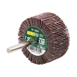 [RF-10070] RUEDA FLAP MIMS C/VASTAGO (6MM) G120 3 X 1 (Precio x pieza - Empaque c/5 pzas)