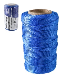[SA-305-6145] HILO PARA ALBAÑIL DE POLIPROPILENO CAL. 18 AZUL MED 100M